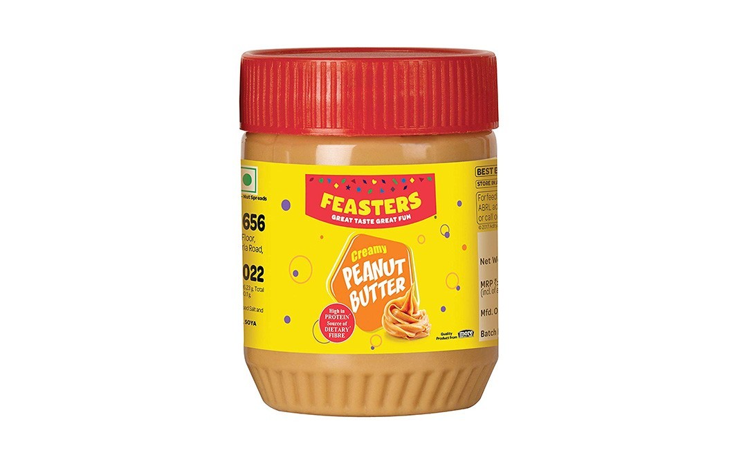 Feasters Cream Peanut Butter    Plastic Jar  227 grams
